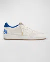 Golden Goose Unisex Ball Star Low Top Sneakers In White/bluette