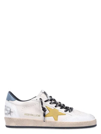 Golden Goose Men's Ball Star Sneaker In White Honey Water Blue | ModeSens