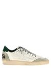 Golden Goose White Cow Leather Vamp Sneakers With Unique Used And Dirty Effect