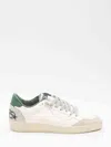 Golden Goose White Cow Leather Vamp Sneakers With Unique Used And Dirty Effect