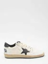 Golden Goose Round Toe Sneakers With Signature Star Patch And Suede Accents In White