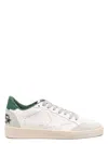 Golden Goose White Cow Leather Vamp Sneakers With Unique Used And Dirty Effect In White