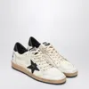 Golden Goose Round Toe Sneakers With Signature Star Patch And Suede Accents In White