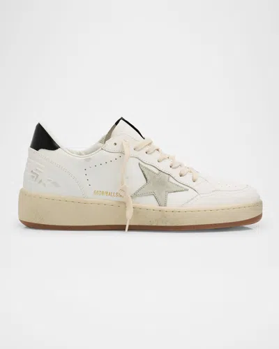 Golden Goose Men's Ballstar 2 Leather Low-top Sneakers In White/ice/black