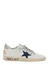 Golden Goose Distressed Low-top Sneakers With Star Detail And Vintage Aesthetic In White