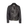 Golden Goose Golden Biker Jacket In Animal Print