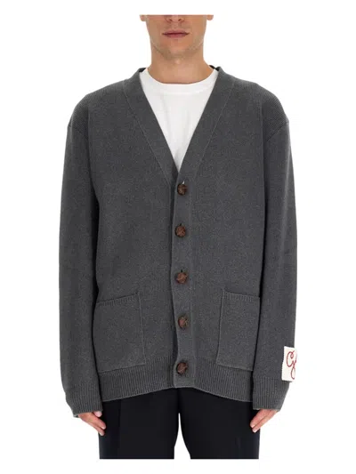 GOLDEN GOOSE MEN'S CARDIGAN REVERS LOGO