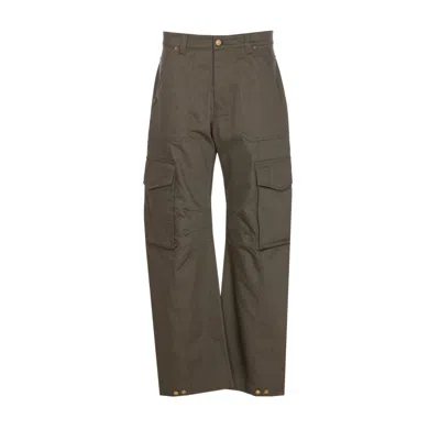 Golden Goose Men Cargo Pants In Green
