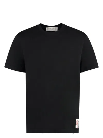 Golden Goose Men's Cotton Crew-neck T-shirt In Black