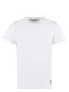Golden Goose Golden Ms Regular T-shirt Distressed Cotton Jerse In White