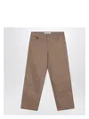 Golden Goose Beige Cotton Jeans With Front Patches