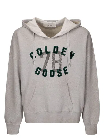 GOLDEN GOOSE MEN'S COTTON SWEATSHIRT WITH LOGO