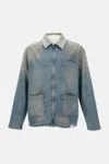 Golden Goose 'mackenzie' Denim Jacket Featuring Faded Effect In Blue