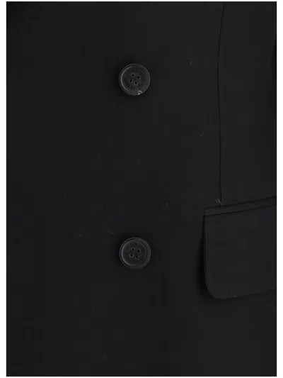 Golden Goose Men Double-breasted Blazer In Black