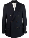 Golden Goose Double-breasted Jacket With Tailored Fit In Black
