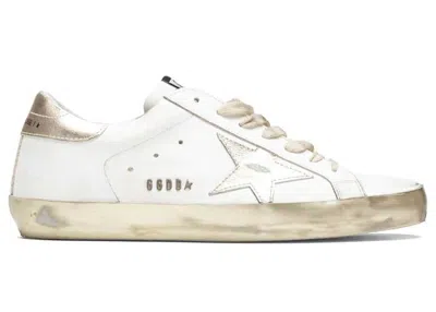 Pre-owned Golden Goose Men's En Goose En Goose Superstar Sparkle Sneakers In White/gold