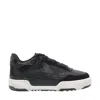 Golden Goose Low Top Leather Sneakers With Contrast Sole In Black