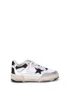 Golden Goose Forty 2 Sneakers In White Leather And Fabric In White