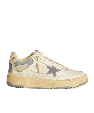 Golden Goose Men's Forty2 With Gray Tpu Star And White Leather Heel Tab