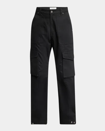 Golden Goose Men's Golden Cotton Cargo Pants In Black