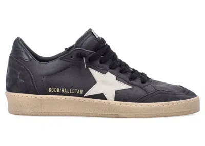 Pre-owned Golden Goose Men's  Ball Star Sneakers In Dark Grey/sand