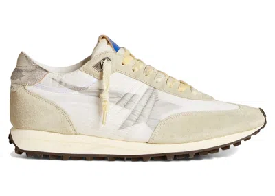 Pre-owned Golden Goose Men's  Marathon Star Sneakers In White/silver In Multi