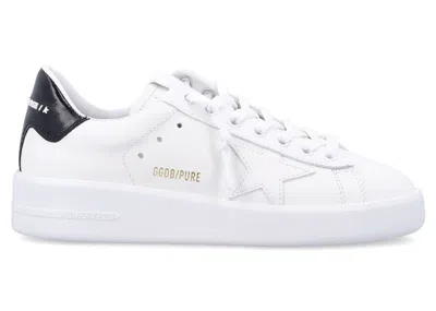 Pre-owned Golden Goose Men's  Pure Star Sneakers In Optic White/black