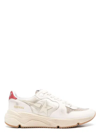 Golden Goose Men's  Running Sole Sneakers In White