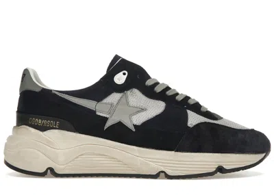 Pre-owned Golden Goose Men's  Running Sole Sneakers In Black/navy Blue/grey