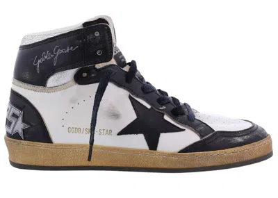 Pre-owned Golden Goose Men's  Skystar Sneakers In White/black/ice