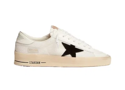 Pre-owned Golden Goose Men's  Stardan Sneakers In White/black