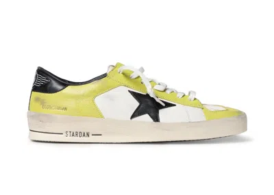 Pre-owned Golden Goose Men's  Stardan Sneakers In Yellow/white/black