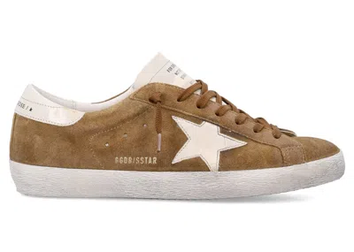 Pre-owned Golden Goose Men's  Super Star Sneakers In Tobacco/cream