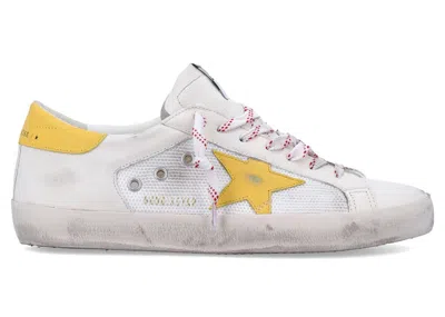 Pre-owned Golden Goose Men's  Super Star Sneakers In White/yellow