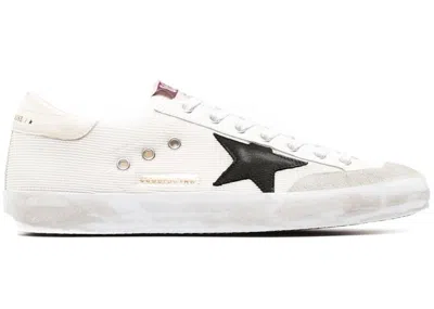 Pre-owned Golden Goose Men's  Superstar Nylon Sneakers In White/black/beige