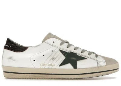 Pre-owned Golden Goose Men's  Superstar Seedpearl Sneakers In White/green