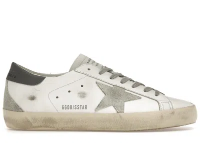 Pre-owned Golden Goose Men's  Superstar Sneakers In White/grey