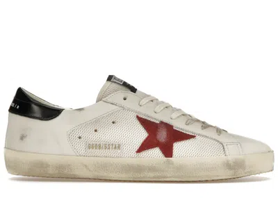 Pre-owned Golden Goose Men's  Superstar Sneakers In White/red/black