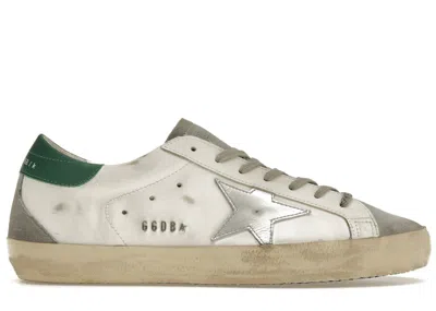 Pre-owned Golden Goose Men's  Superstar Sneakers In White/silver Green In Multi