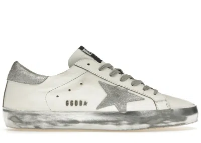Pre-owned Golden Goose Men's  Superstar Sneakers In White/silver/glitter