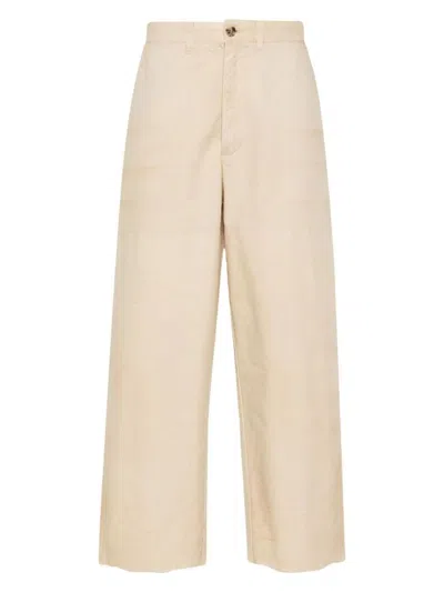 GOLDEN GOOSE MEN'S GOLDEN GOOSE TAPERED-LEG COTTON TROUSERS