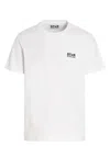 Golden Goose Logo Print Cotton T-shirt In White,black