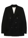 Golden Goose Men's Golden M`s Double Breasted Blazer Light Dry Wool Gabardine/ Printed Message Inside Contrast Li