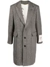 Golden Goose Logo-patch Single-breasted Coat In Beige