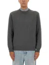 Golden Goose Sweater With Writing On The Back In Gray