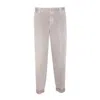 Golden Goose Trousers With Rolled Cuffs And Pockets In Gray