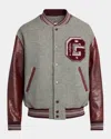 Golden Goose Melange Wool Bomber Jacket In Gray