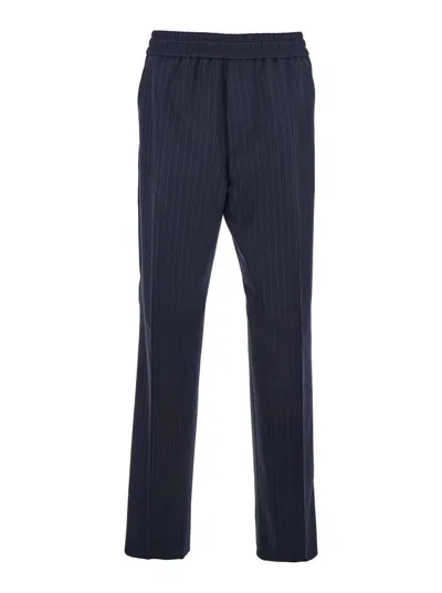 Golden Goose Men Journey M's Wide Jogging Pant Pinstripe Vw In Multi