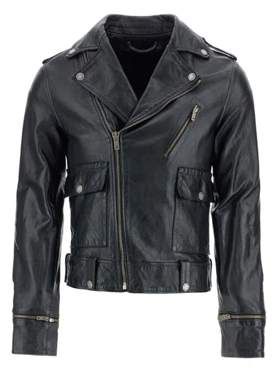 GOLDEN GOOSE MEN'S JOURNEY M`S JACKET CHIODO NAPPA WAXED