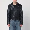 Golden Goose Leather Jacket With Zip Fastening And Pockets